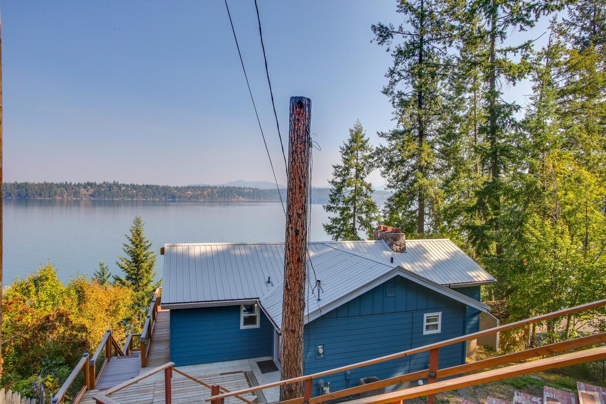Hillside Home With Dock About 8 Mi To Coeur Dalene! Hayden Lake エクステリア 写真