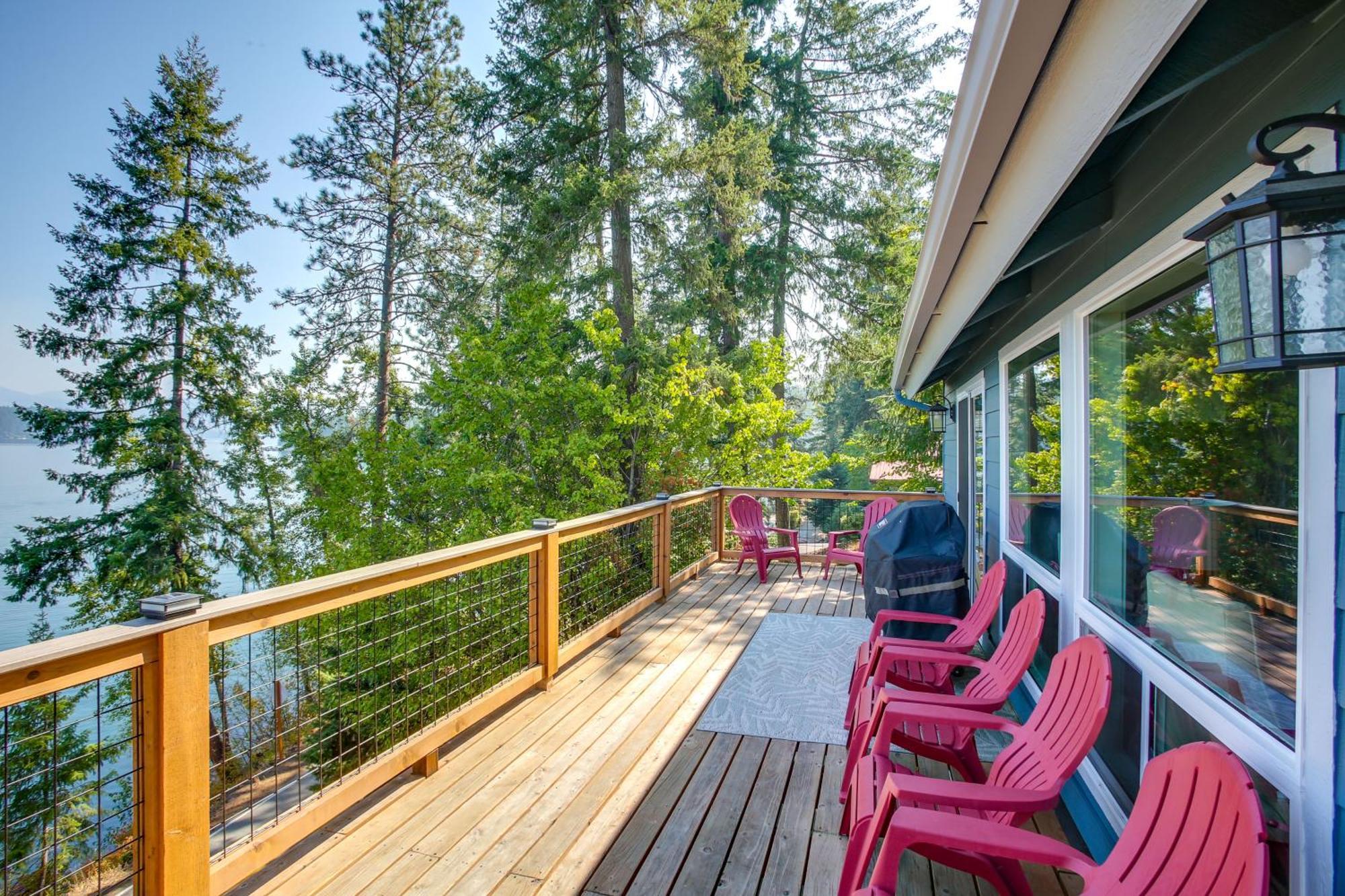 Hillside Home With Dock About 8 Mi To Coeur Dalene! Hayden Lake エクステリア 写真